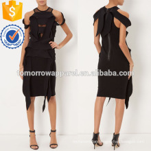 Black Sleeveless Cold Shoulder Dress Manufacture Wholesale Fashion Women Apparel (TA4029D)